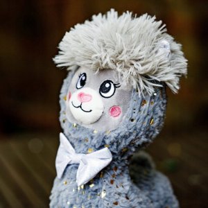 InnoGio INNOGIO MASKOTKA ALPAKA SZARA 30 cm 12