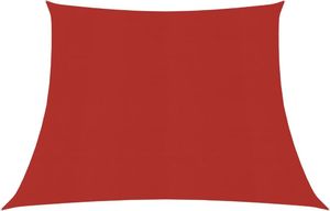 vidaXL Żagiel przeciwsłoneczny, 160 g/m, czerwony, 4/5x3 m, HDPE 1