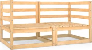 vidaXL 2-osobowa sofa ogrodowa, lite drewno sosnowe 1