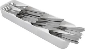 Orion Organizer WKŁAD DO SZUFLADY pojemnik koszyk na sztućce widelce noże łyżki łyżeczki BIAŁY 7