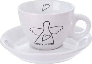 Orion Filiżanka do kawy, espresso, porcelanowa, biała, 90 ml, 2 sztuki 2