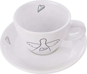 Orion Filiżanka do kawy, espresso, porcelanowa, biała, 90 ml, 2 sztuki 5