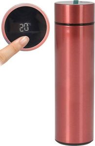 Orion Termos stalowy z termometrem kubek termiczny bidon 0,45L CZERWONY 1