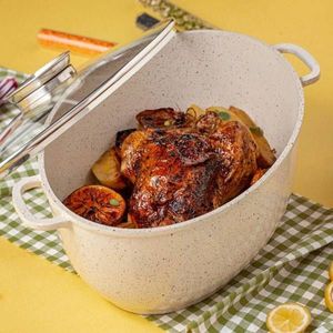 NAVA Brytfanka brytfanna granitowa TERRESTRIAL gęsiarka do pieczenia mięsa 38 cm 8L 9