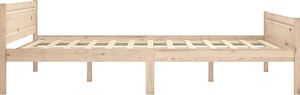 vidaXL Rama łóżka z litego drewna sosnowego, 160 x 200 cm 3