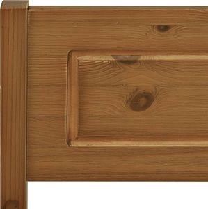 vidaXL Rama łóżka z litego drewna sosnowego, miodowy brąz, 120x200 cm 5