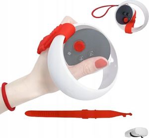 Vortex Virtual Reality Uchwyty z silikonu do kontrolerów Oculus Quest 2 czerwony 3