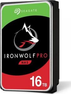 Seagate Dysk Twardy HDD SEAGATE IronWolf Pro 16TB SATA 3.0 256 MB 7200 rpm Discs/Heads 9/18 3,5" ST16000NE000 1