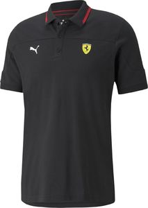 Puma Koszulka polo męska Puma Motorsport Ferrari czarna 53168601 S 1