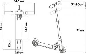 Hulajnoga Disney Myszka Mickey Niebieski (9923) 5