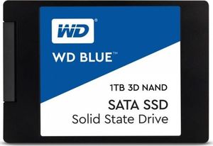 WD Dysk Twardy SSD WD Blue 1TB SATA 3.0 TLC Write speed 530 MBytes/sec Read speed 560 MBytes/sec 2,5" MTBF 1750000 hours WDS100T2B 1