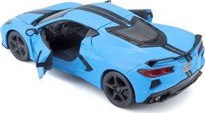 Maisto Model metalowy Chevrolet Corvette coupe 2020 niebieski 3