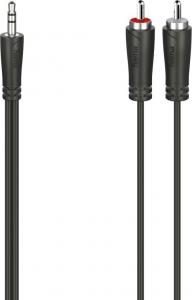 Kabel Hama Jack 3.5mm - RCA (Cinch) x2 1.5m czarny (002007200000) 1
