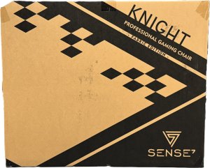 Fotel SENSE7 Knight materiałowy czarno-czerwony 8