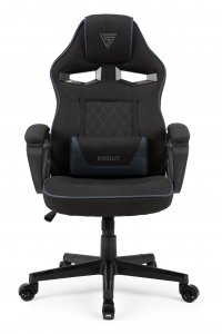 Fotel SENSE7 Knight materiałowy czarno-niebieski 6