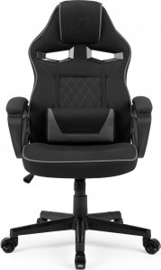 Fotel SENSE7 Knight materiałowy czarno-szary 2