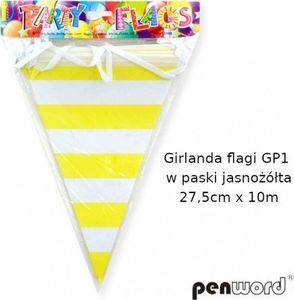 Penword GIRLANDA FLAGI GP1 W PASKI JASNOŻÓŁTA 27, 5cmx10m Penword 1