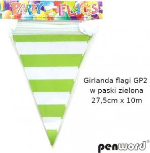 Penword GIRLANDA FLAGI GP2 W PASKI ZIELONA 27, 5cmx10m Penword 1