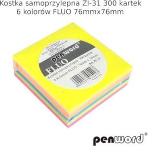 Penword Kostka samoprzylepna PENWORD ZI-31 300k. 76x76mm 6 kol. Penword 1
