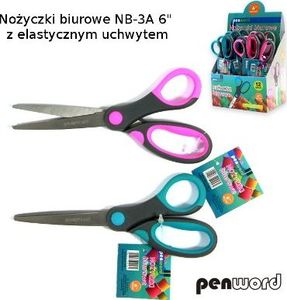 Penword NOŻYCZKI BIUROWE NB-3B 7" Z ELASTYCZNYM UCHWYTEM Penword 1