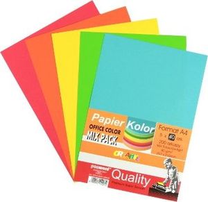 Penword PAPIER OFFICE COLOR A4/200-5 STANDARD MIX PASTEL MIX k12 Penword 1