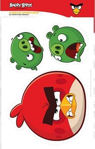 Interdruk Naklejki dekoracyjne A3 komplet 4 arkusze Angry Birds Classic Interdruk 1