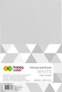 Happy Color Arkusze piankowe A4, 5 ark, biały, Happy Color Happy Color 1
