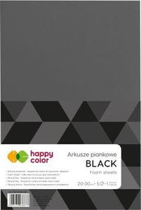 Happy Color Arkusze piankowe A4, 5 ark, czarny, Happy Color Happy Color 1