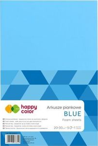 Happy Color Arkusze piankowe A4, 5 ark, niebieski, Happy Color Happy Color 1