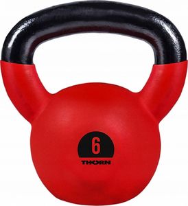 Kettlebell Thorn+Fit Cast-Iron gumowany 6 kg 1