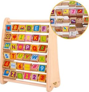 Tooky Toy Alfabet Nauka Liter Cyfr Liczb Słów Abacus 1