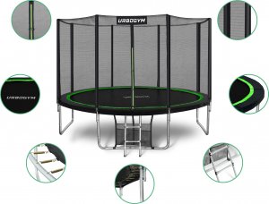 Trampolina ogrodowa Urbogym Classic z siatką zewnętrzną 12.5 FT 374 cm 3