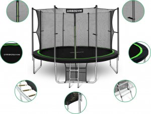 Trampolina ogrodowa Urbogym Jumper z siatką wewnętrzną 10 FT 312 cm 3