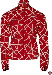 Huub Wiatrówka kolarska z odblaskami TRIPOWER Lightning Racing Red M 2