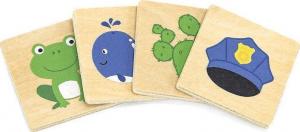 Viga Toys Gra Edukacyjna Drewniana Układanka Sortuj Dopasuj Kolory i Kształty 38 elementów 6