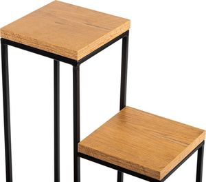 HowHomely Kwietnik stojący KASKADA 70 cm Dąb Lancelot LOFT 4