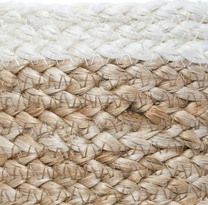 H&S Decoration Komplet 3 białych koszy jutowych 11