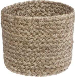 H&S Decoration Komplet 3 białych koszy jutowych 3