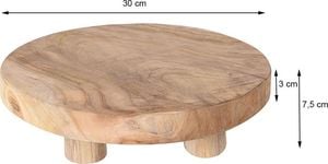 EXCELLENT HOUSWARE Podstawka z drewna tekowego 30 cm 2