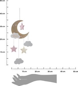 Atmosphera Ozdobna zawieszka dla dziecka Pink Moon 3