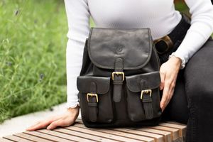 Paolo Peruzzi PLECAK DAMSKI SKÓRZANY PAOLO PERUZZI T-16-BL 2