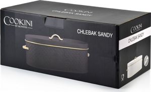 Chlebak Cookini stalowy  (czarno-złoty) 3