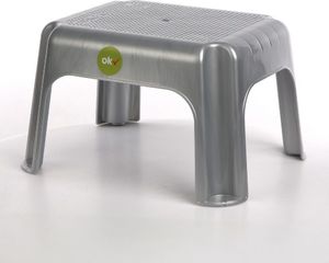 Lumarko Taboret prostokątny 36,5x30x24cm srebrny (10230) 2