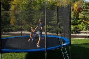 Trampolina ogrodowa Thunder Trampolina ogrodowa z siatką zewnętrzną 14FT 435cm 15