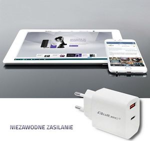 Ładowarka Qoltec 1x USB-A 1x USB-C 3 A (51714) 4