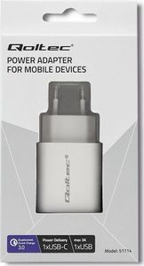 Ładowarka Qoltec 1x USB-A 1x USB-C 3 A (51714) 7