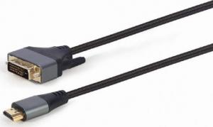 Kabel Gembird HDMI - DVI-D 1.8m czarny (CC-HDMI-DVI-4K-6) 1