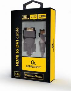 Kabel Gembird HDMI - DVI-D 1.8m czarny (CC-HDMI-DVI-4K-6) 3