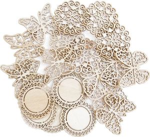 DP Craft Kształty z drewna DPCRAFT Dekory i motyle 20szt. Dalprint 2