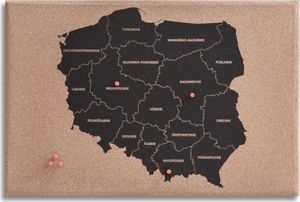 DP Craft Kreatywna korkowa mapa Polski DPCRAFT 60x40cm Dalprint 1
